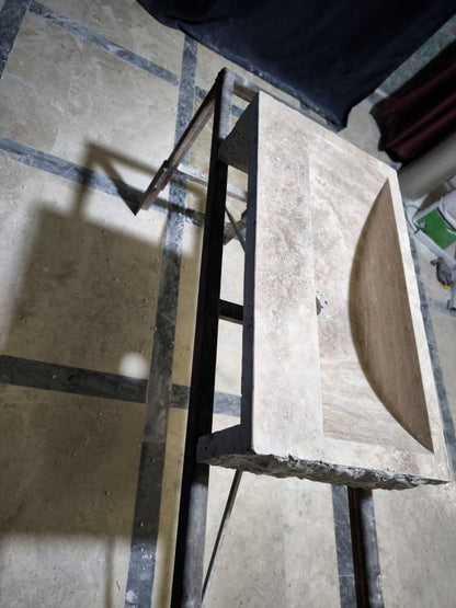 Travertine Rough Chiseled Sink