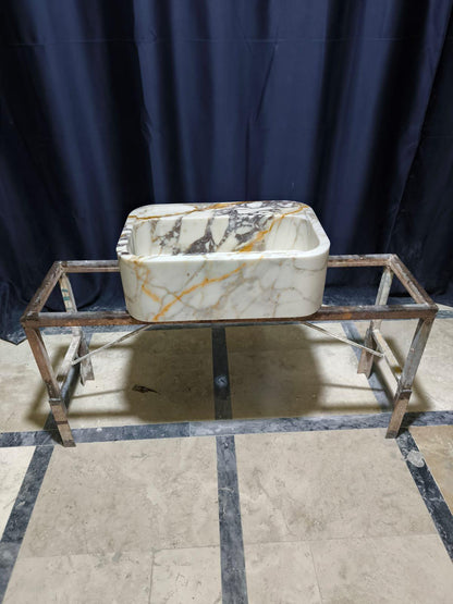 Calacatta Viola Marble Sink