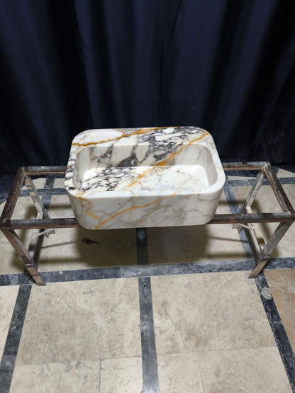 Calacatta Viola Marble Sink