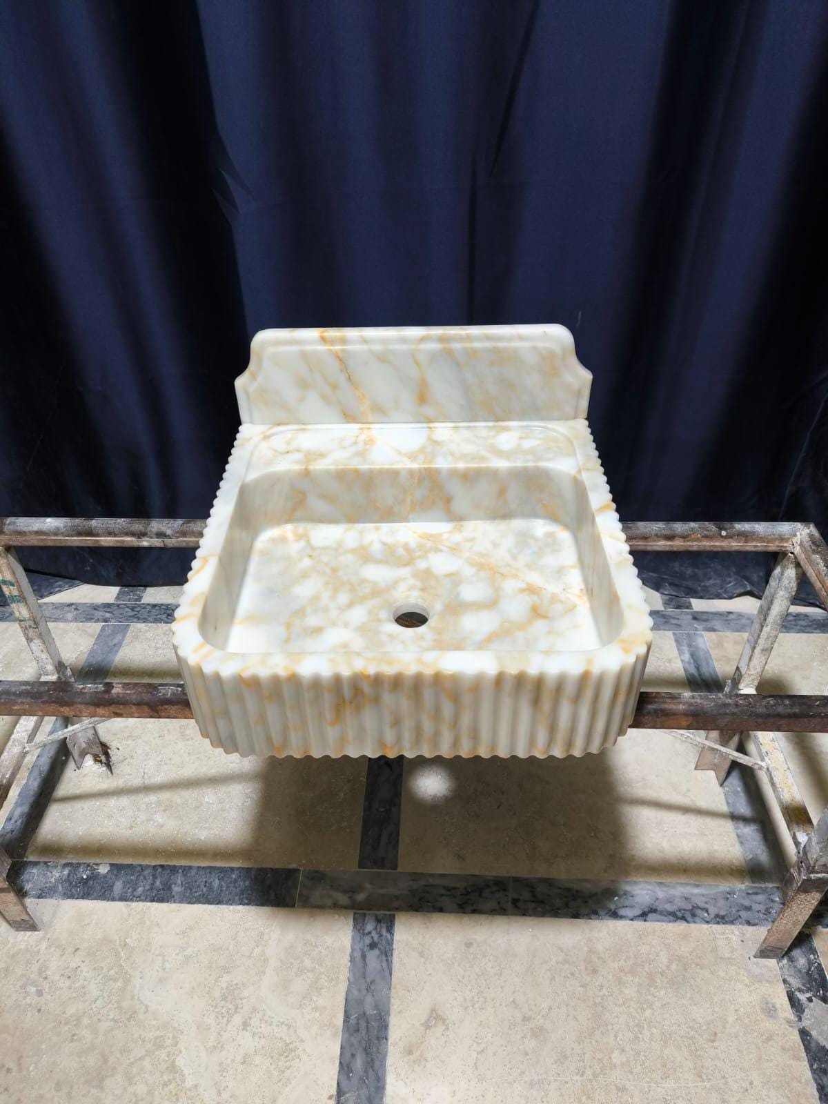 Calacatta Sugar Marble Sink