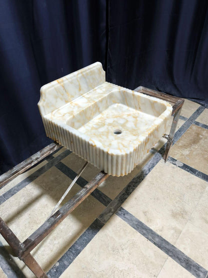 Calacatta Sugar Marble Sink