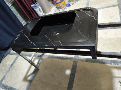 Nero Marquina Marble Sink