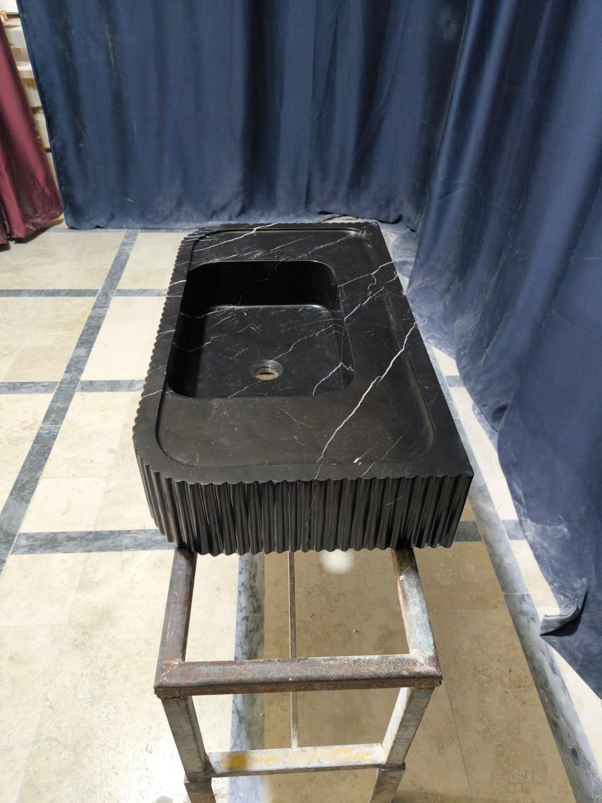 Nero Marquina Marble Sink