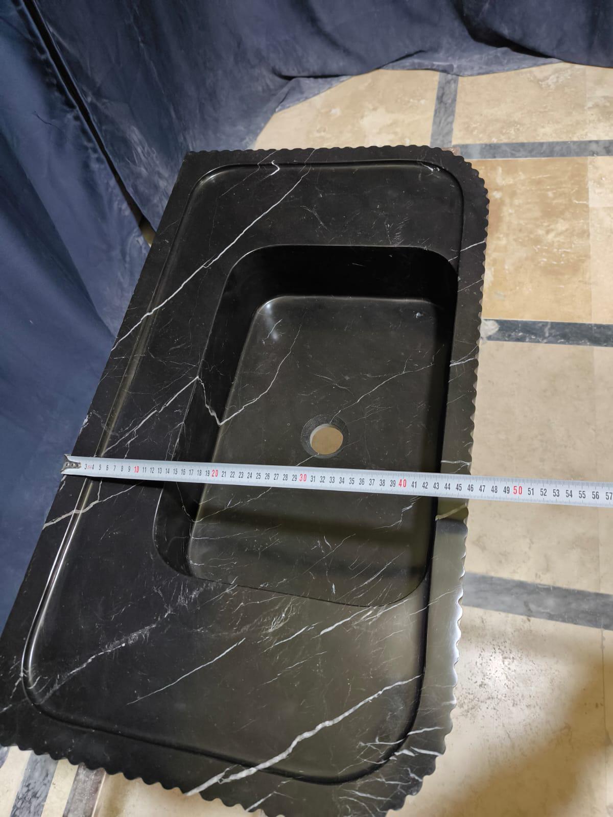 Nero Marquina Marble Sink