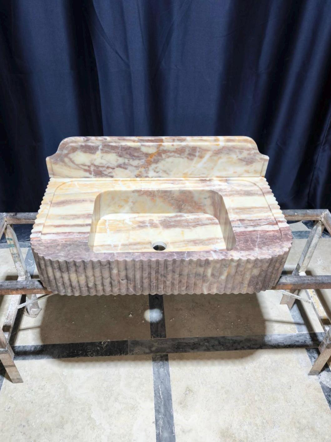 Pink Marble Sink