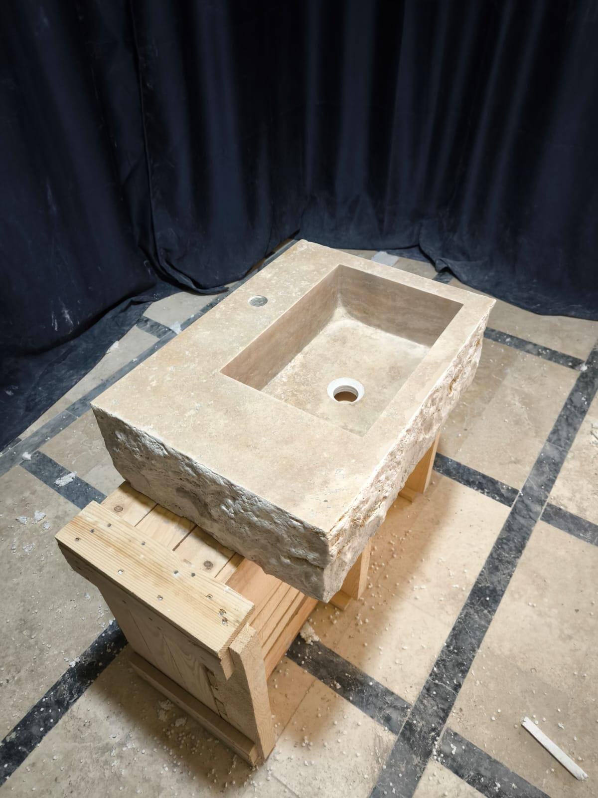 Travertine Sink