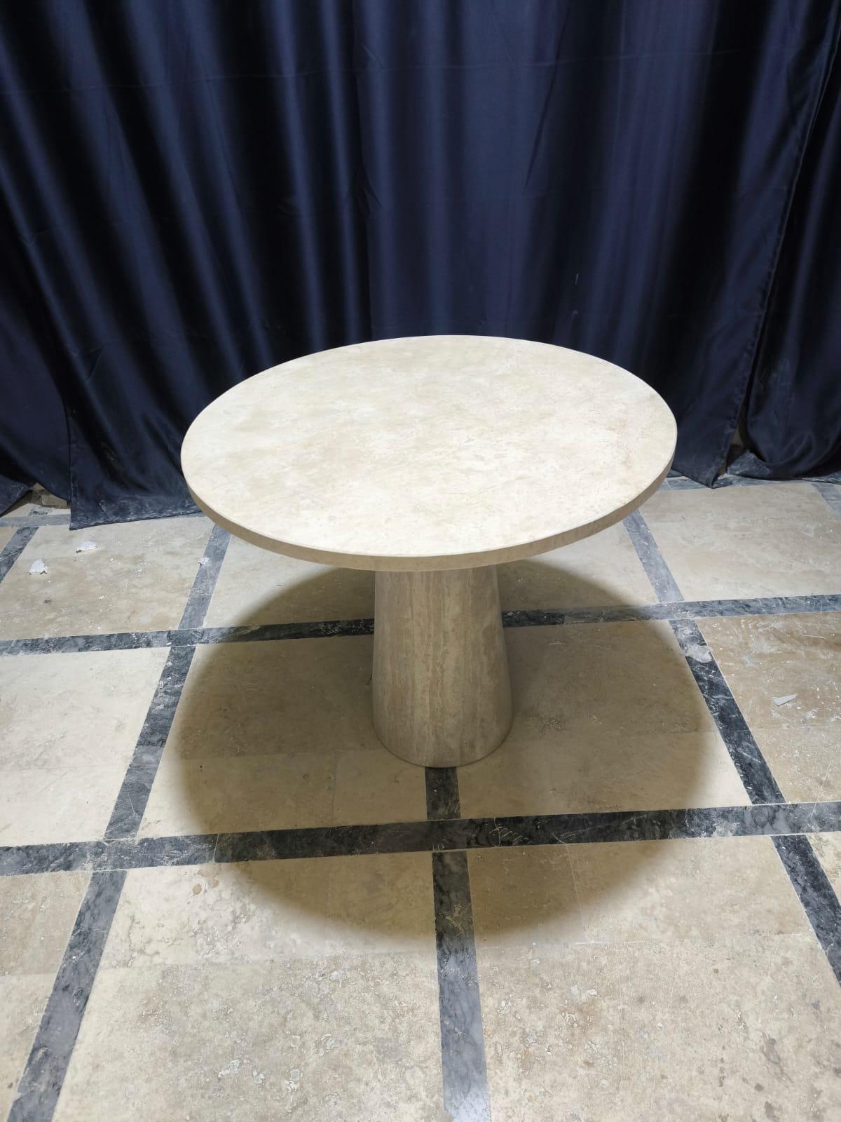 Travertine Plinth Coffee Table