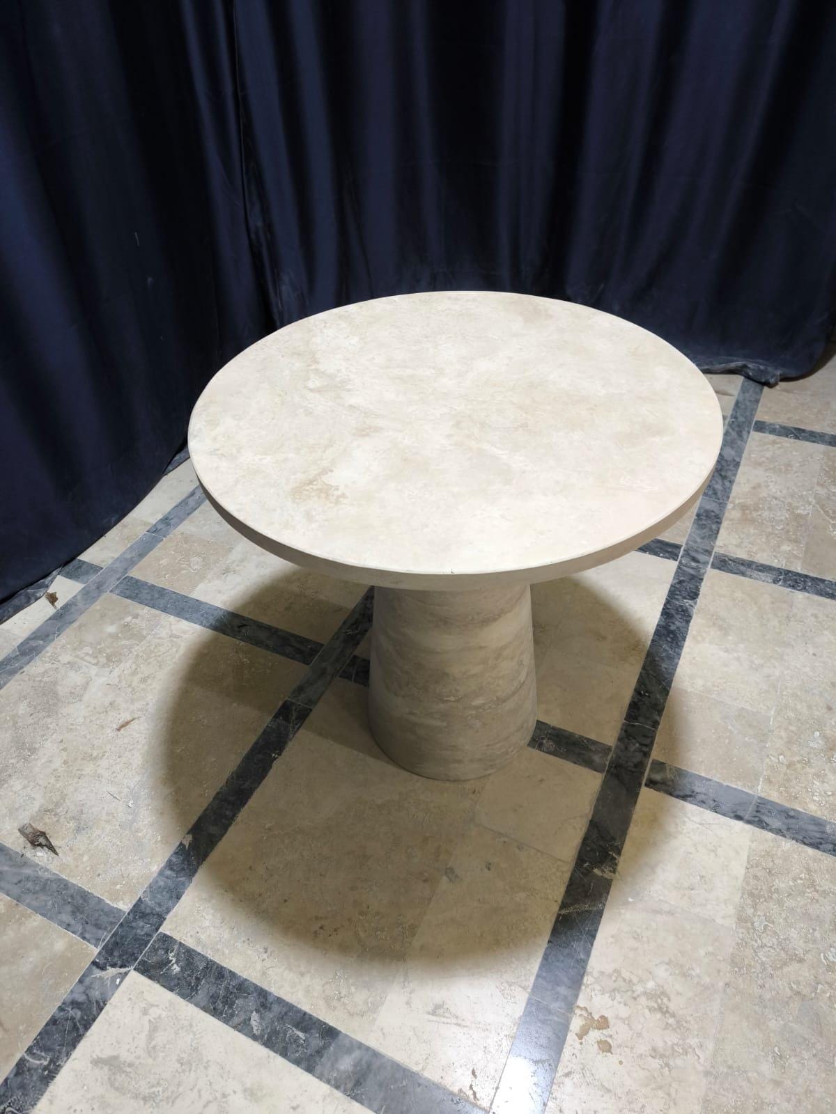 Travertine Plinth Coffee Table
