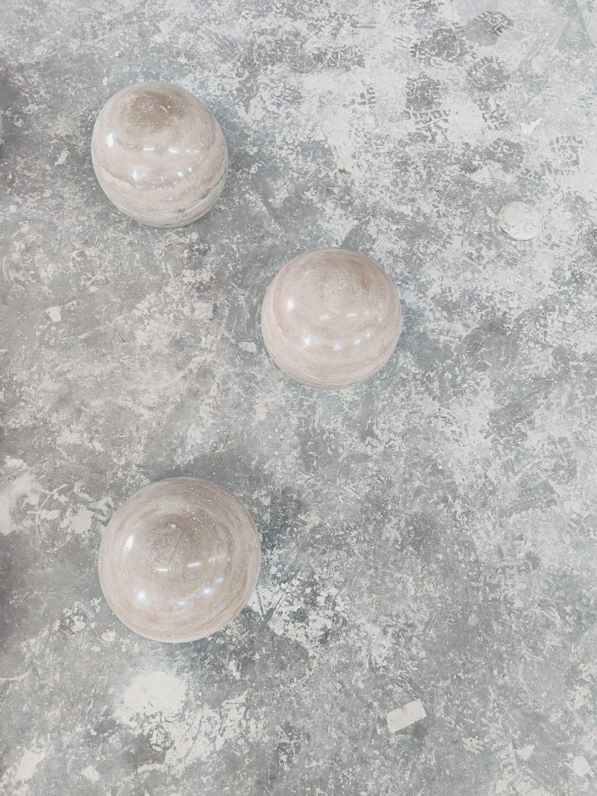 Natural Travertine Ball Decor