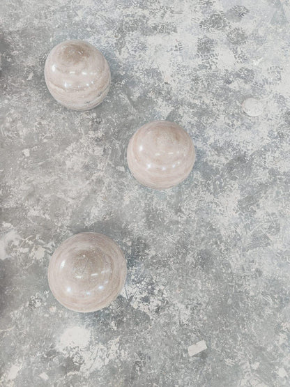 Natural Travertine Ball Decor