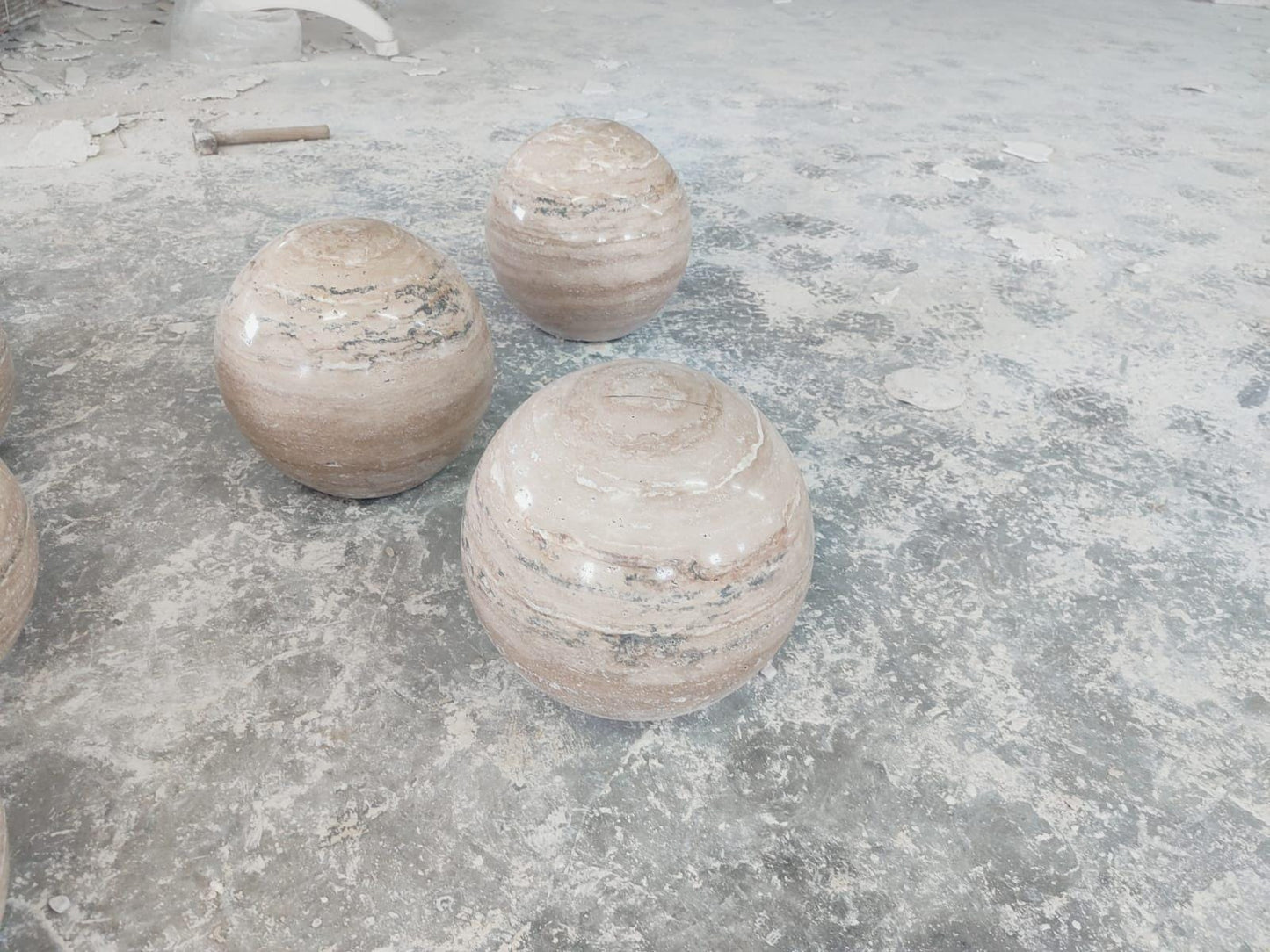 Natural Travertine Ball Decor