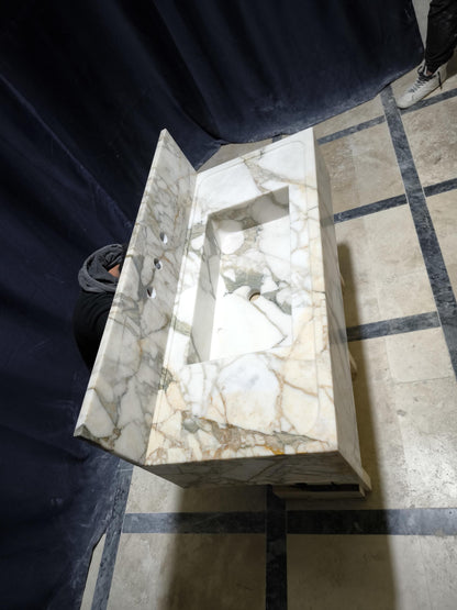 Calacatta Monet Marble Sink