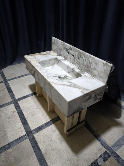 Calacatta Monet Marble Sink