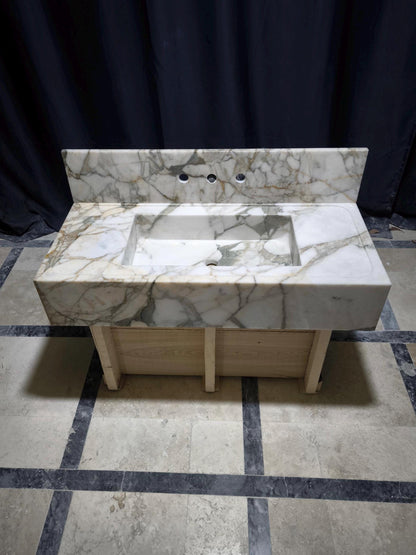 Calacatta Monet Marble Sink