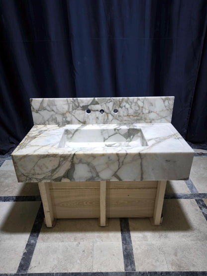 Calacatta Monet Marble Sink