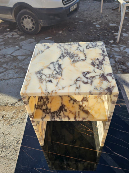 Calacatta Viola Marble Side Table