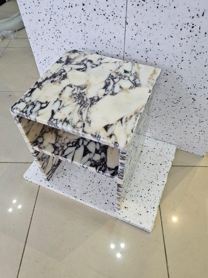 Calacatta Viola Marble Side Table