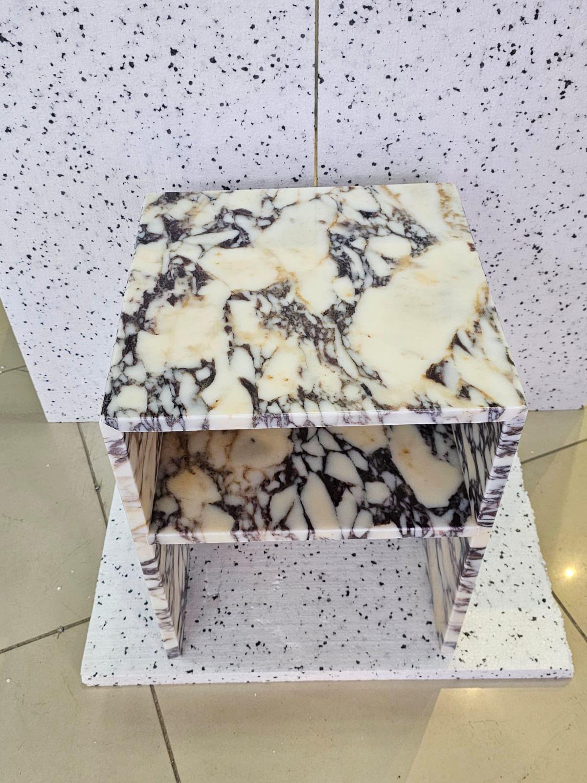 Calacatta Viola Marble Side Table