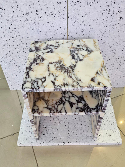 Calacatta Viola Marble Side Table
