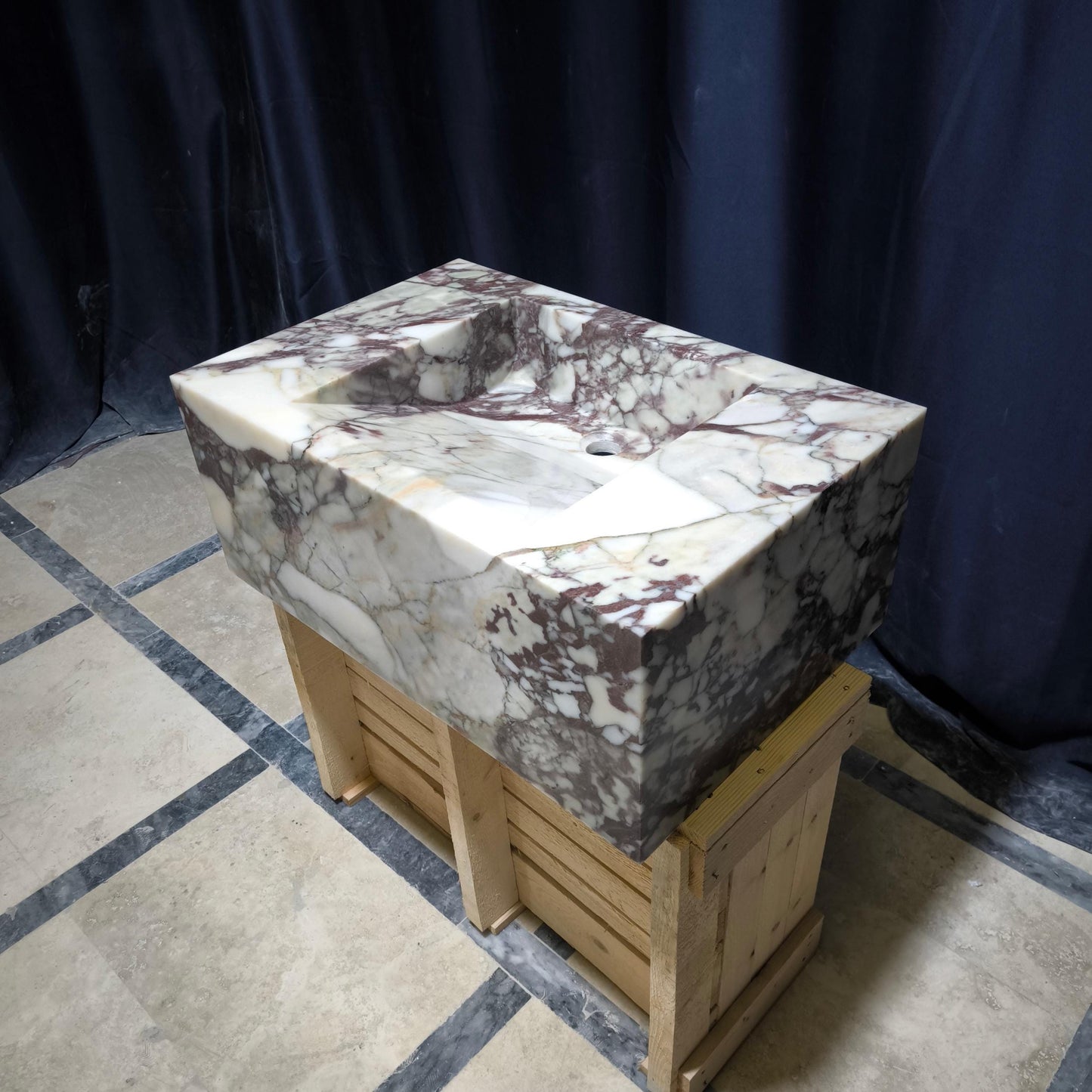 Calacatta Monet Marble Sink