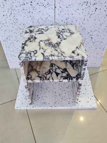 Calacatta Viola Marble Side Table