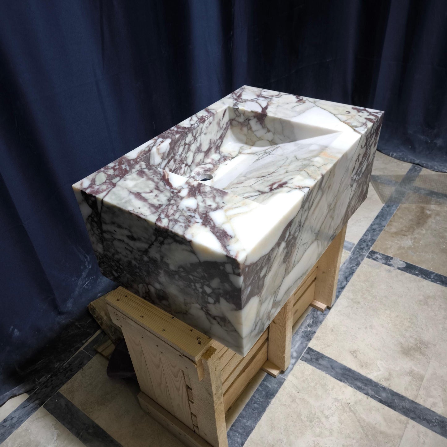 Calacatta Monet Marble Sink