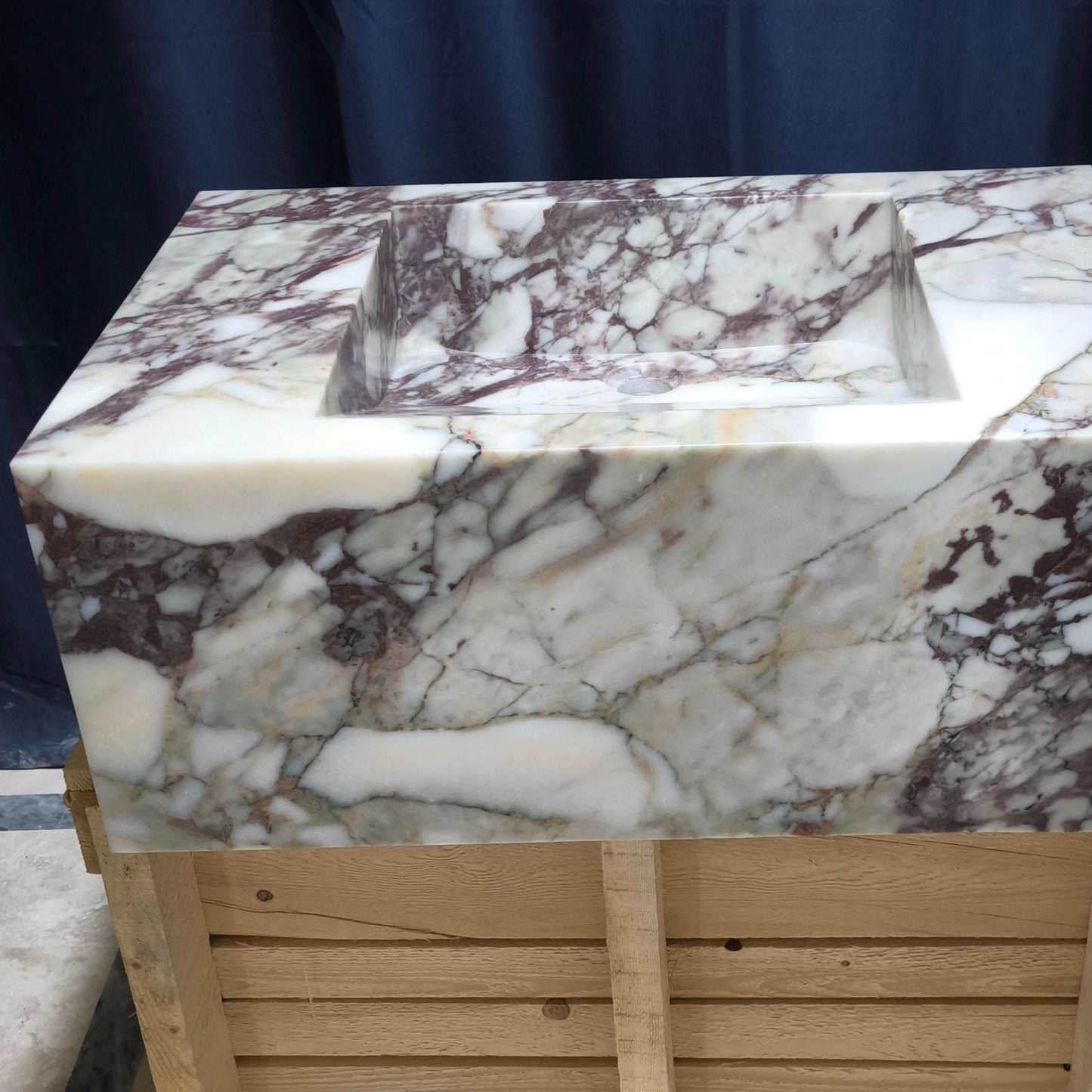Calacatta Monet Marble Sink