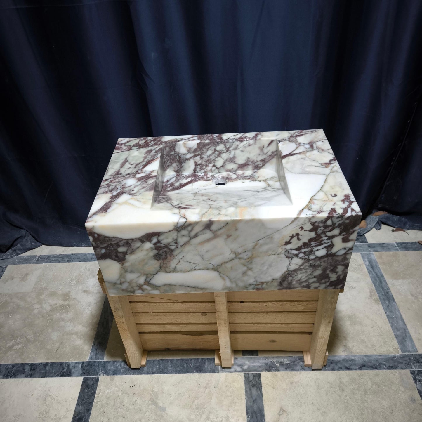 Calacatta Monet Marble Sink