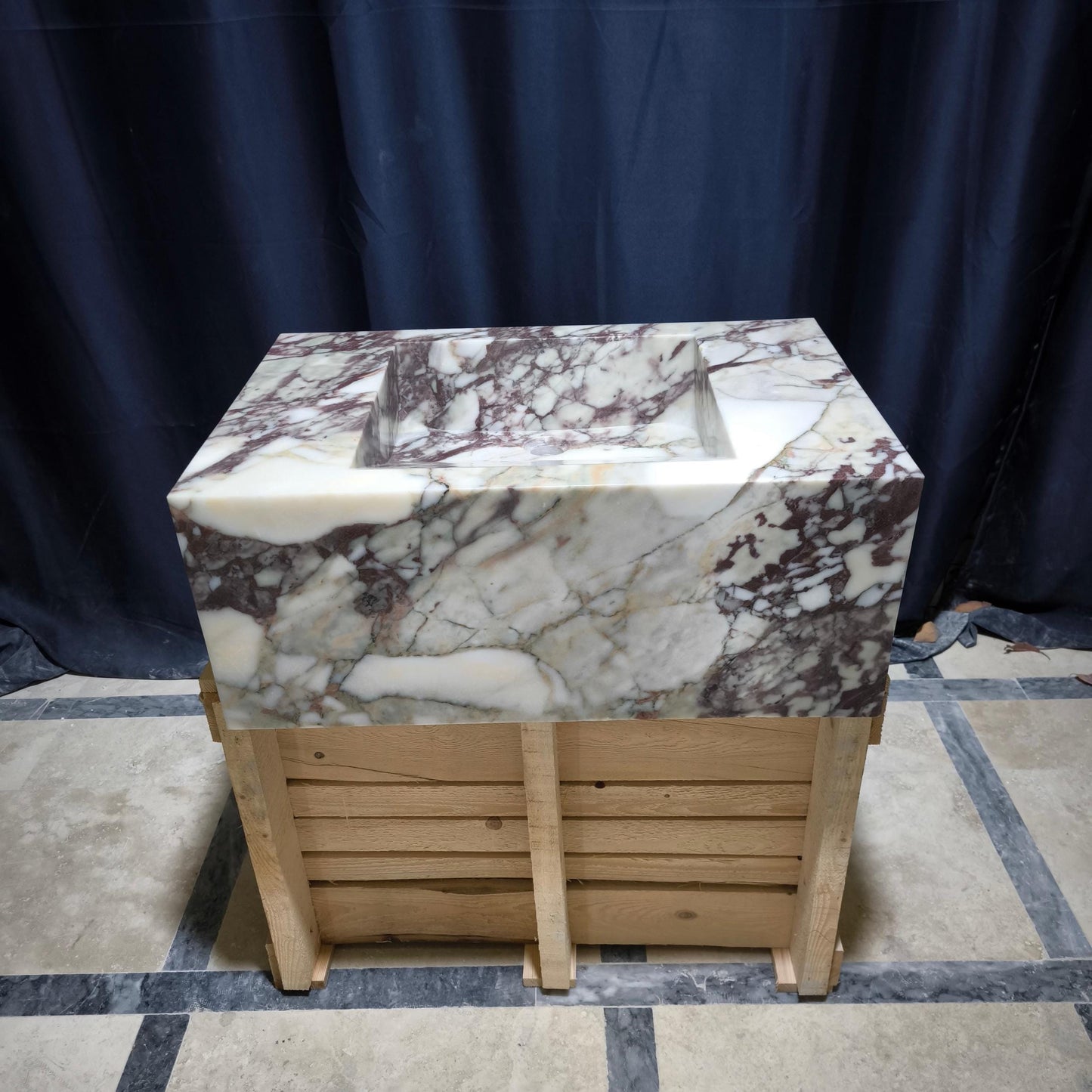 Calacatta Monet Marble Sink