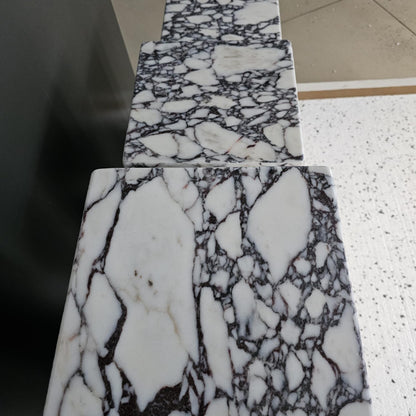 Calacatta Viola Marble Plinth Table