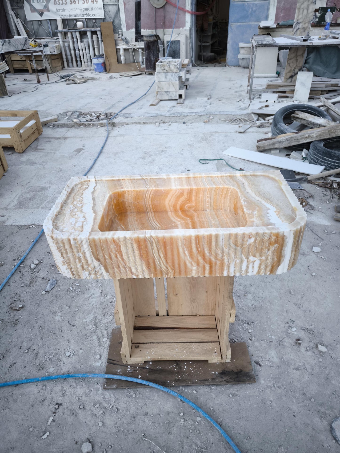 Onyx Marble Sink