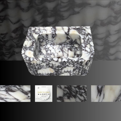 Calacatta Viola Fluted Marble Sink