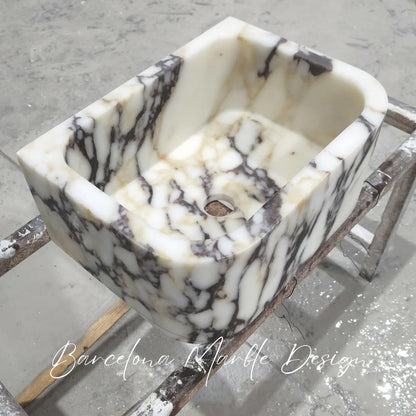 Calacatta Viola Marble Sink