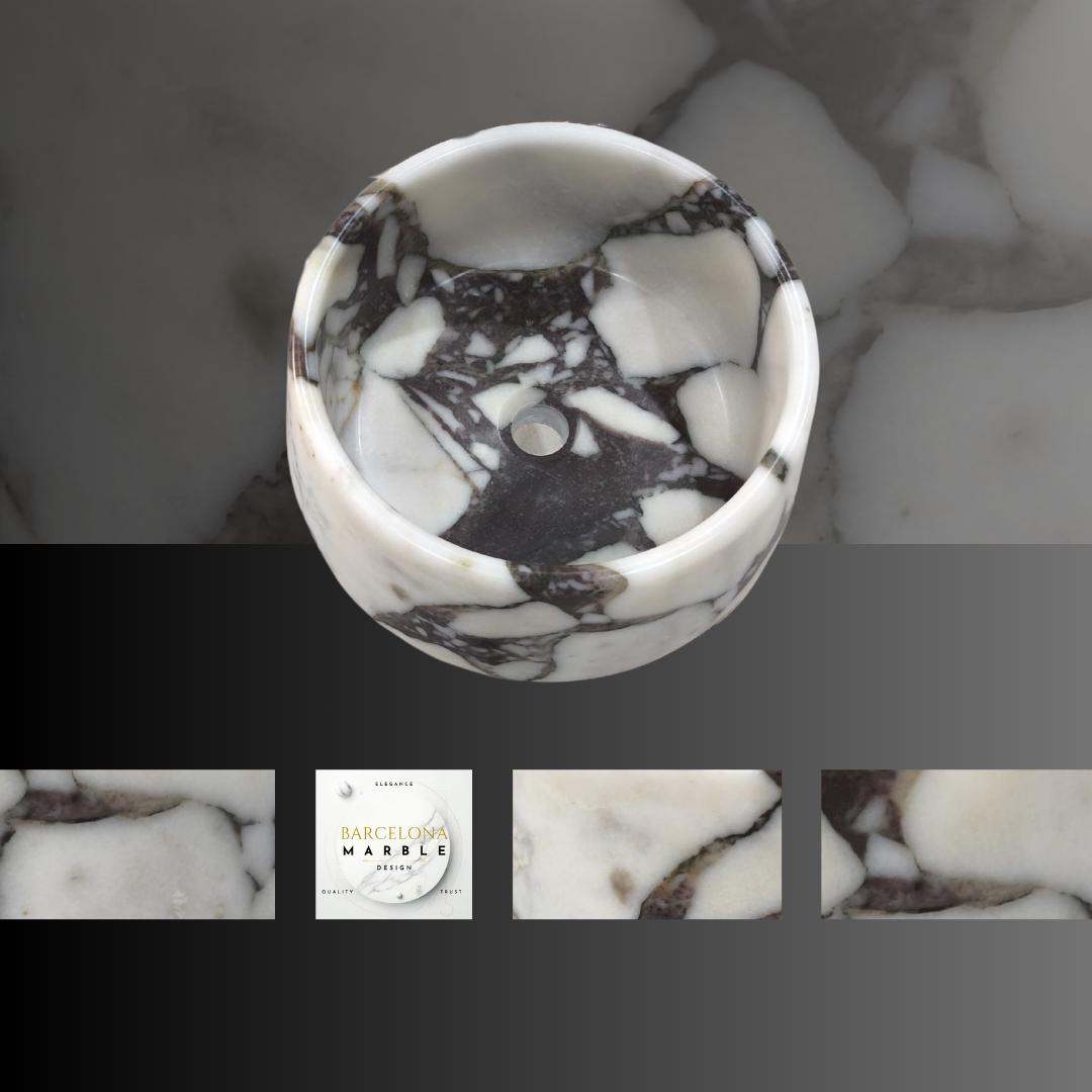 Calacatta Viola Round Sink