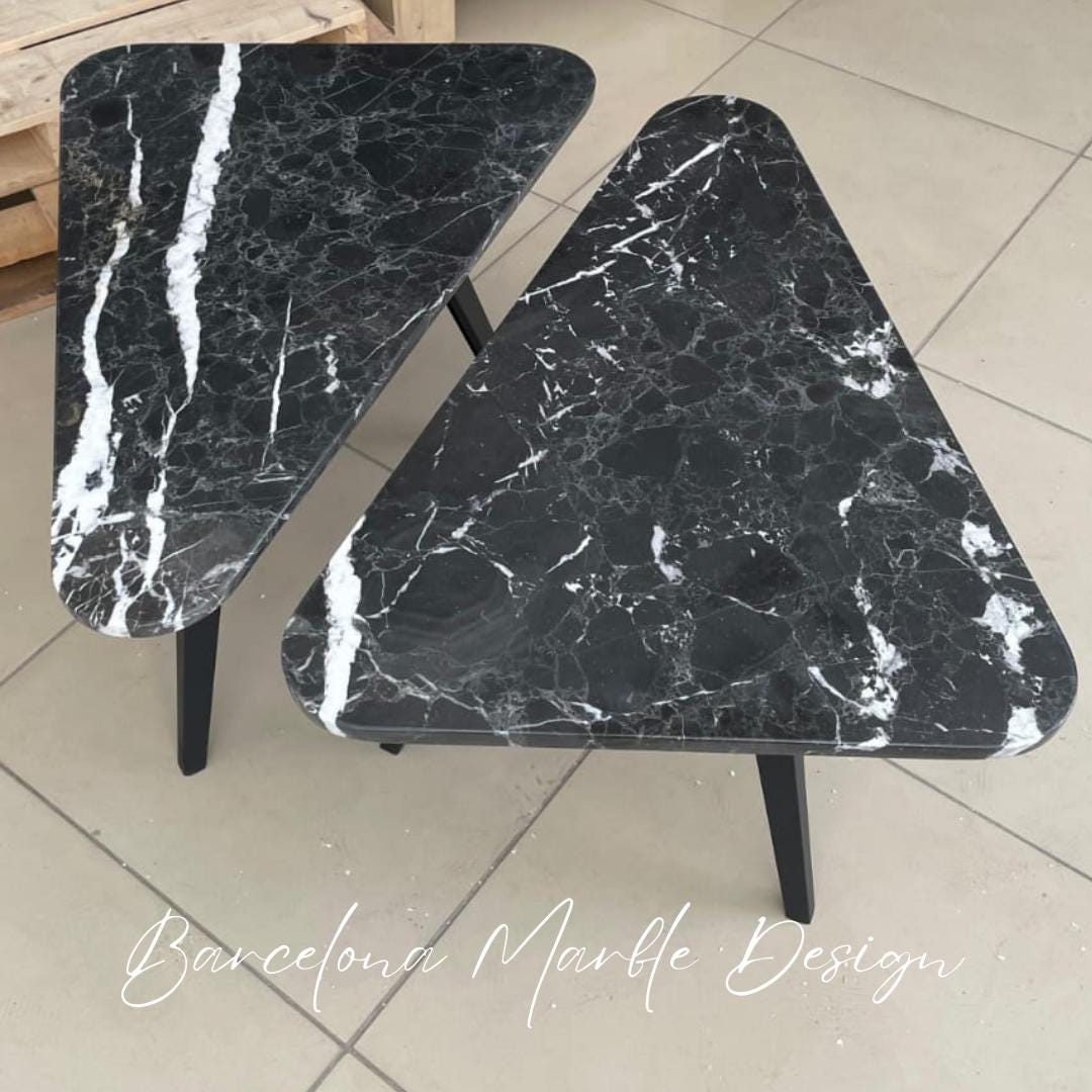 Black Marquina Marble Coffee Table