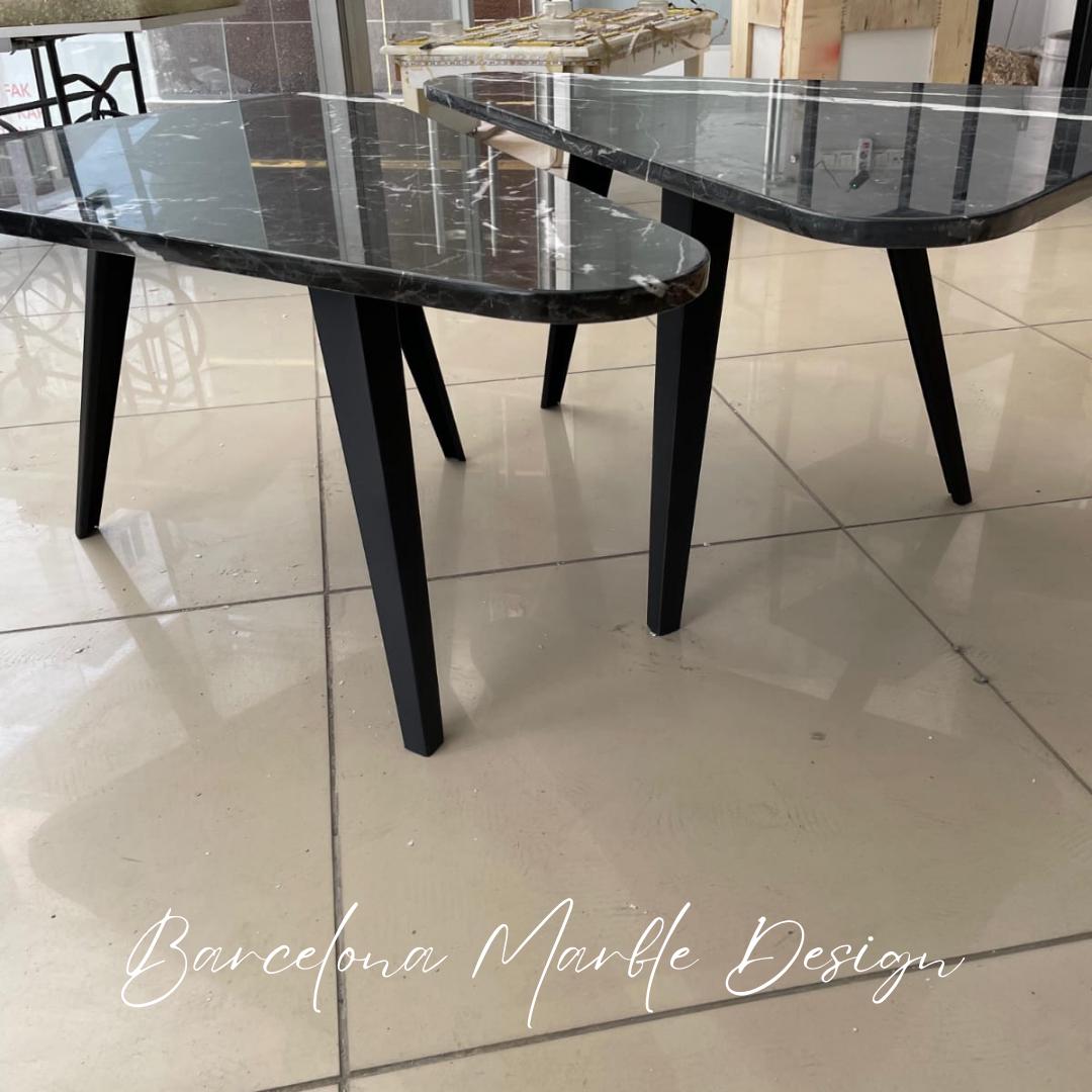 Black Marquina Marble Coffee Table