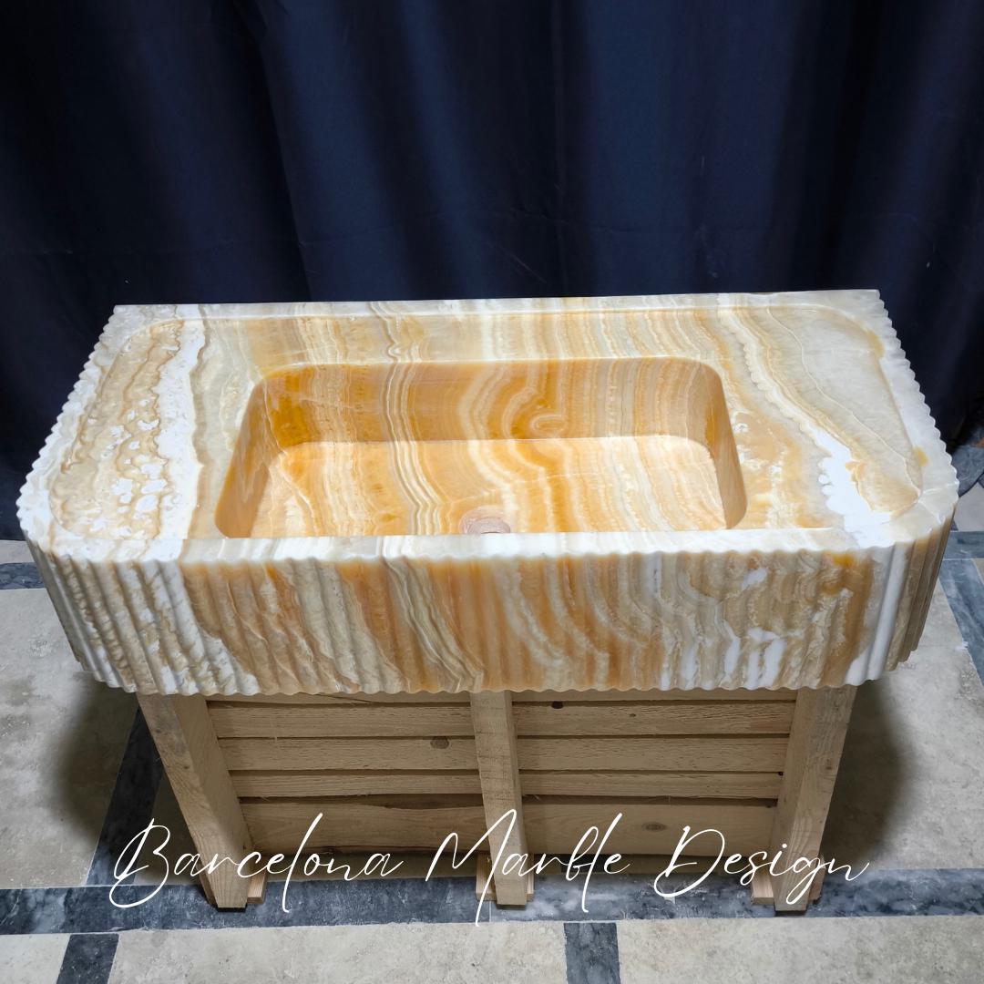 Onyx Marble Sink