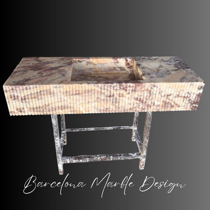 Calacatta Pink Marble Sink