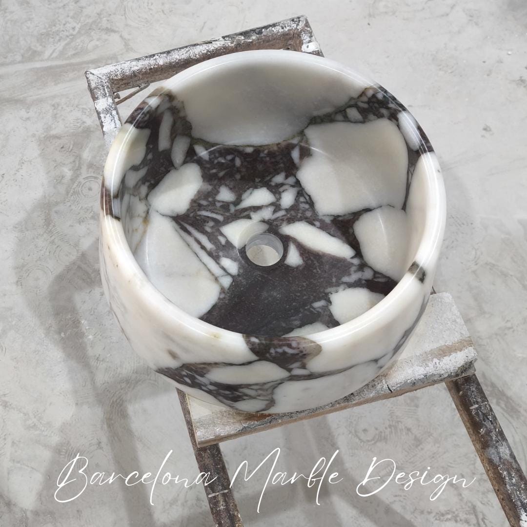 Calacatta Viola Round Sink