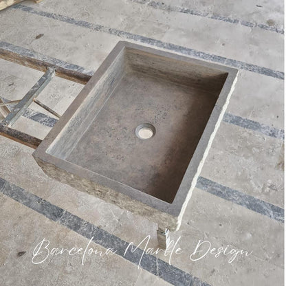 Silver Travertine Sink