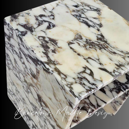 Calacatta Viola Marble Side Table