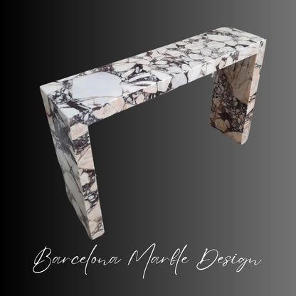 Calacatta Viola Marble Console Table