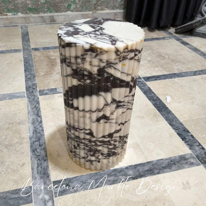 Calacatta Marble Plinth Table