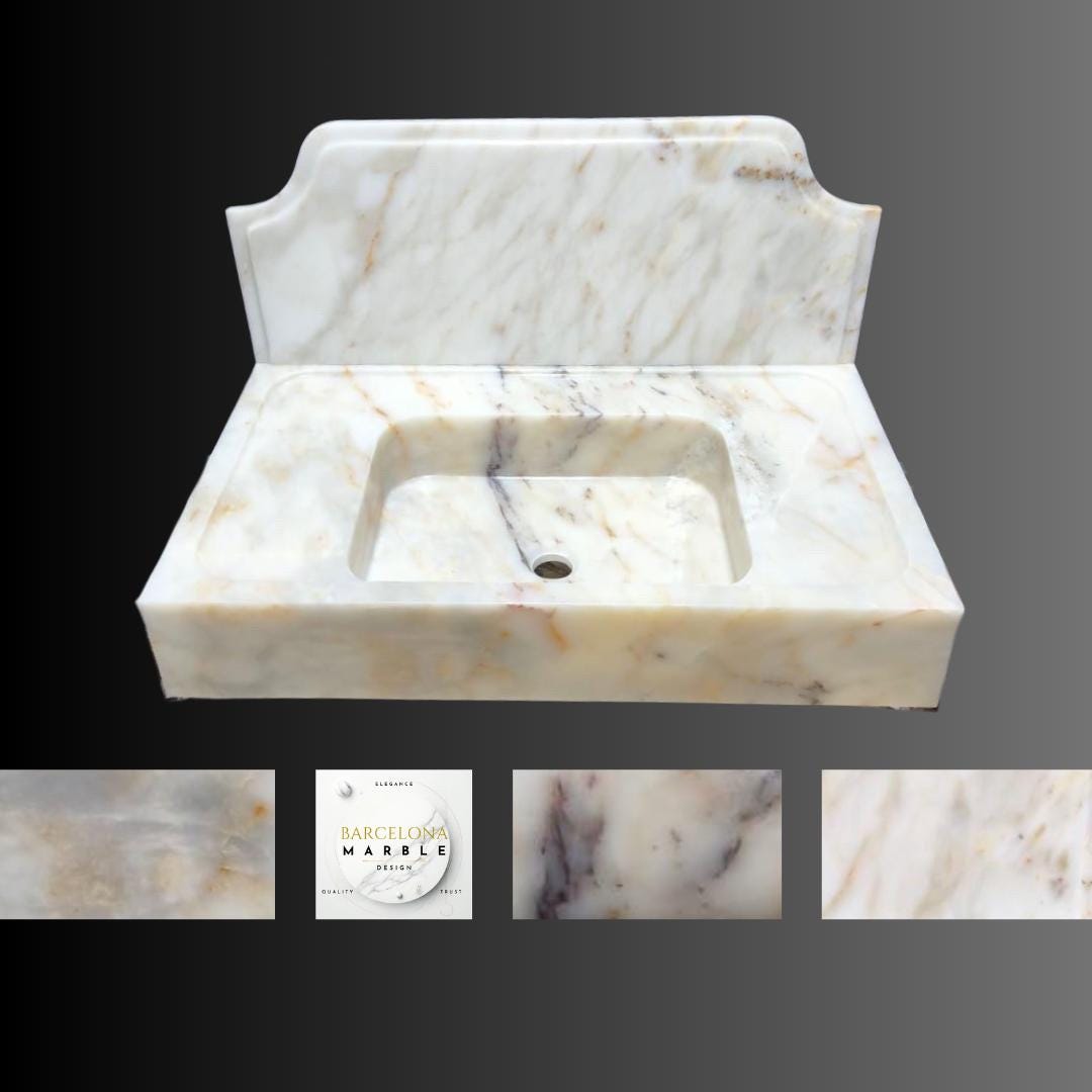 Calacatta Gold Marble Sink