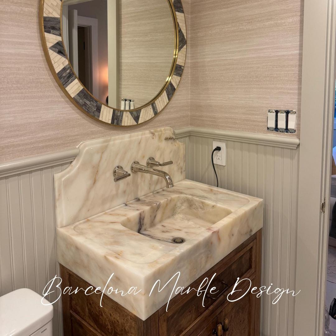 Calacatta Gold Marble Sink