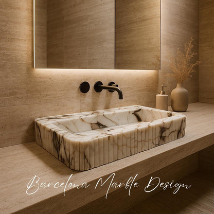 Calacatta Gold Marble Sink