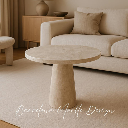 Travertine Plinth Coffee Table