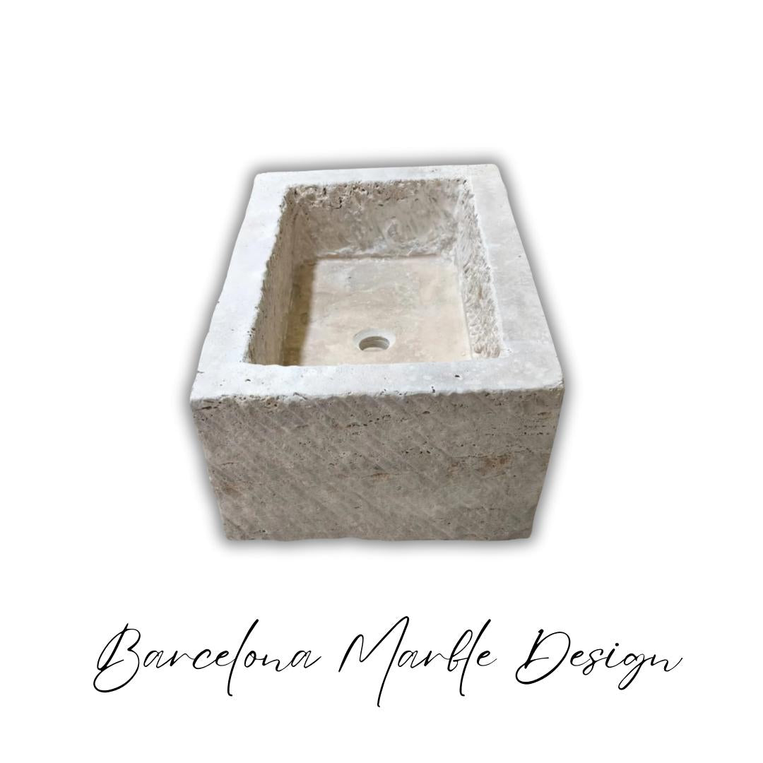 Rustic Travertine Marble Sink