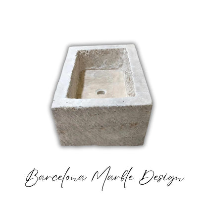 Rustic Travertine Marble Sink