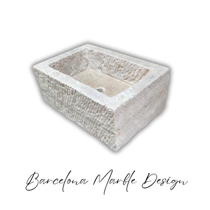 Rustic Travertine Marble Sink
